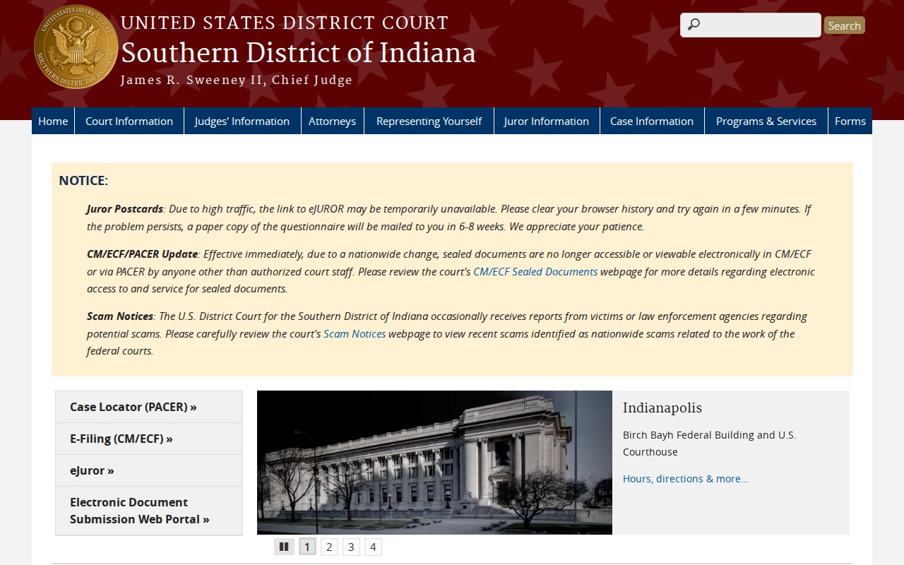 United States District Court for the Southern District of Indiana