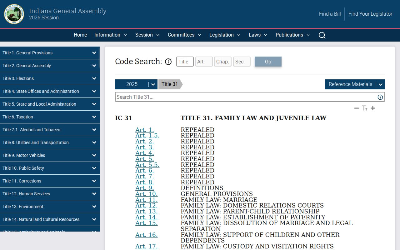 Indiana juvenile record statutes affecting Crawford civil docket access