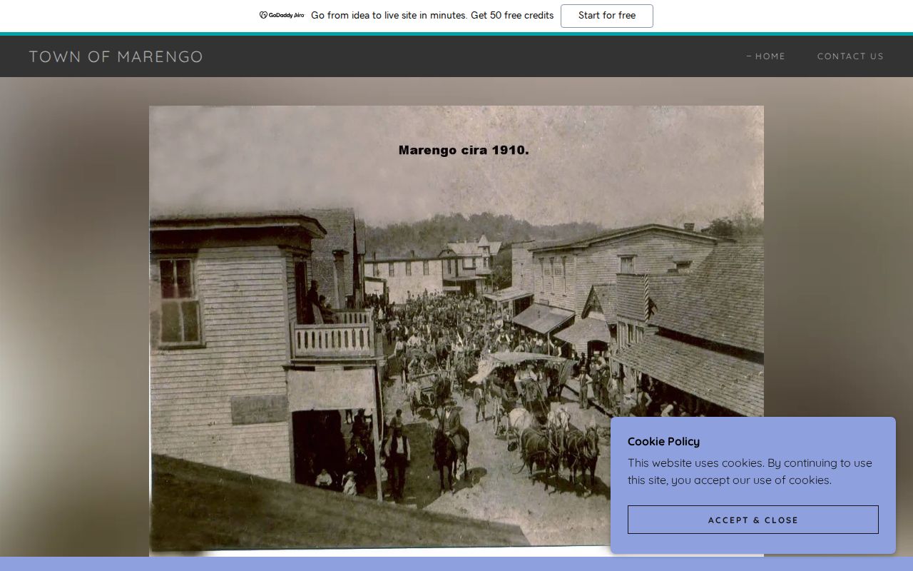 Official Town of Marengo website